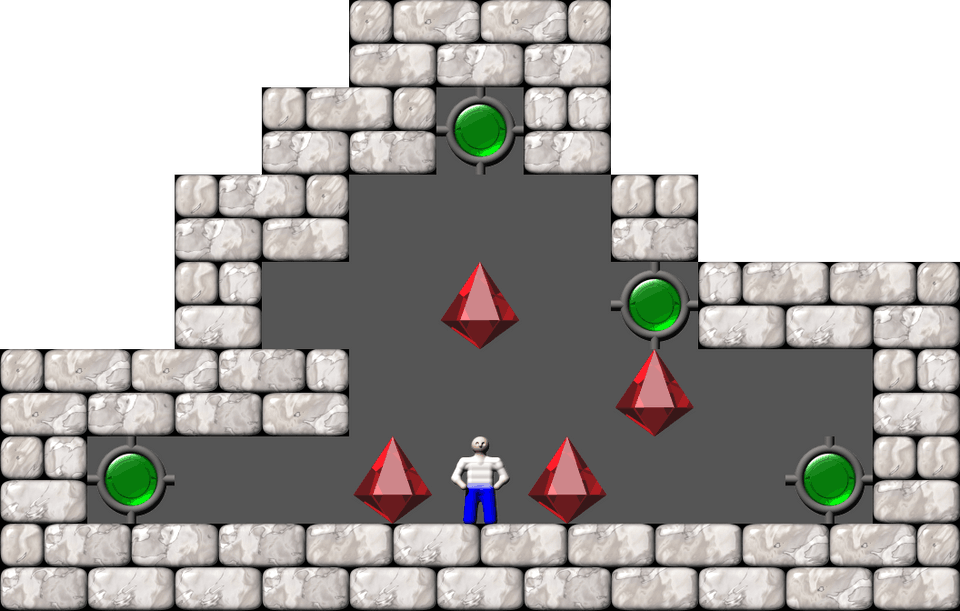 Sokoban Bugs collection level 16